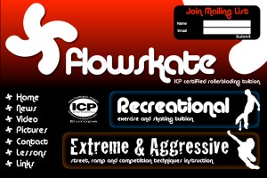 Flowskate web site design
