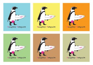 Naughty Penguin logo design