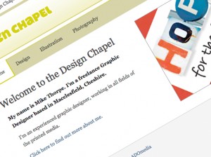 Design Chapel website screen shot