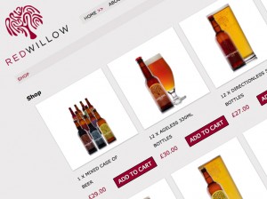 Red Willow Brewery online shop screen grab