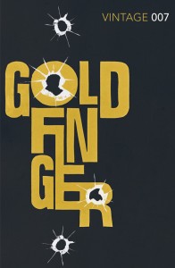 Goldfinger reissued James Bond book cover design