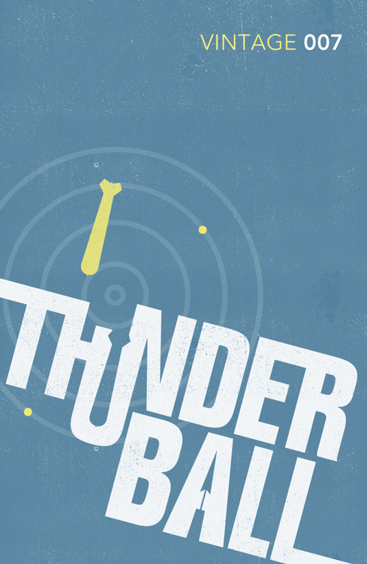 Thunderball reissued James Bond book cover design