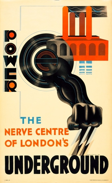 London's Power Underground Vintage Poster