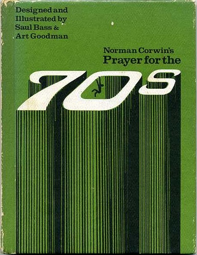 Saul Bass Book Cover Illustration - Prayer for the 70's